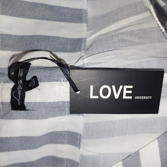 NWT Love University Thin Flowy Stripped Pants Size XL - Picture 7 of 8
